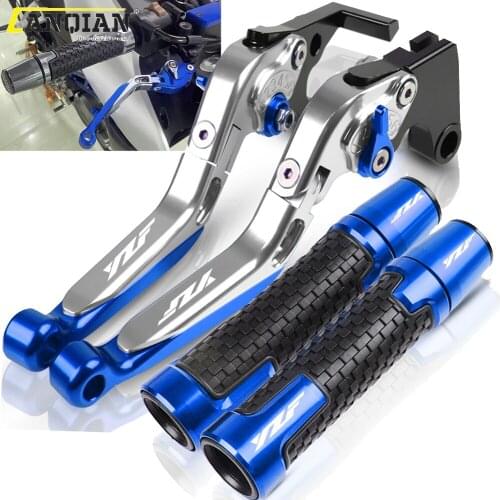 For YAMAHA YZFR25 YZF R25 2015 2016 2017 2018 2019 2020 Motorcycle Accessories CNC Brake Clutch Lever Handlebar Handle Grip Ends