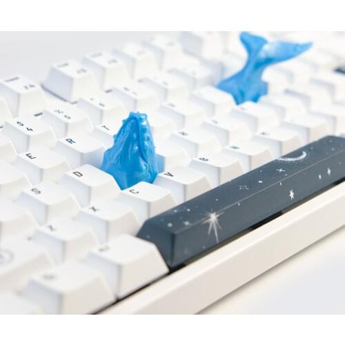 Artisan Whale Model Resin Keycaps For Cross Cherry Mx Switch Gaming Mechanical Keyboard Personality Handmade Make 1U Keycaps