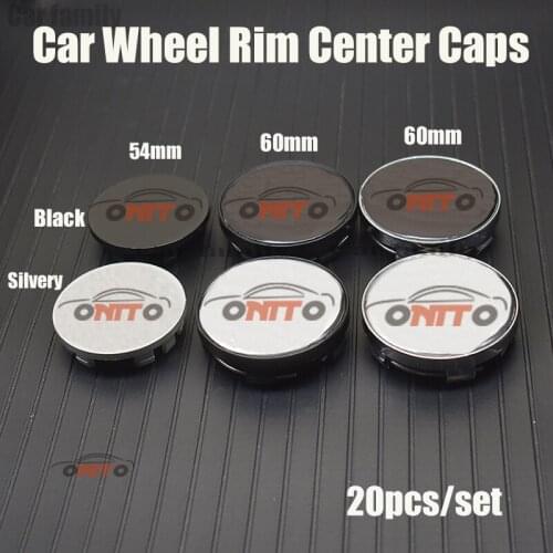 Car Wheel Hub Center Caps fit for Teana Sylphy Qashqai Livina Tiida Cube Juke 54mm 60mm 20pcs Auto Rims Auto Wheel hub Covers
