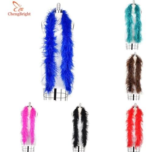 Beatiful 2Meters/Lots Fluffy Natural Ostrich Feather Boa Costumes/Trim For Party/Costume/Shawl/Craft Ostrich Feather Wedding Diy