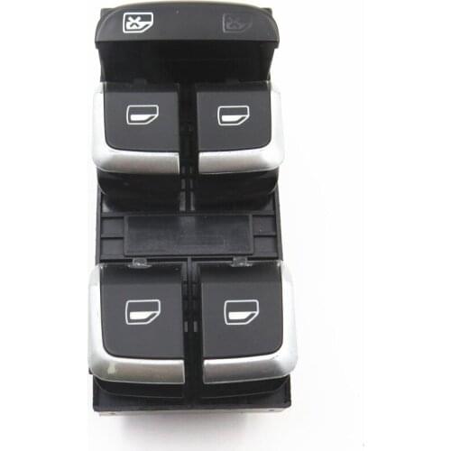 New 8KD959851A Chrome Driver Electric Master Window Main Control Passenger Side Switch Button For Audi A4 S4 Q5 B8 Allroad