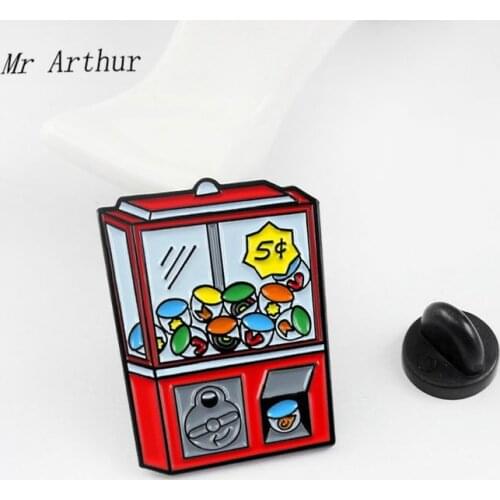 Novelty Creative Lottery Enamel Pin child like toy Badge Brooch Backpack Clothes Fashion Jewelry Gift for Friends