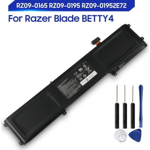 Original Replacement Battery For Razer Blade RZ09-0165 RZ09-0195 RZ09-01952E72 Betty4 RZ09-0165 Genuine Laptop Battery 6160mAh