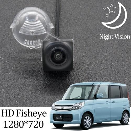 Owtosin HD 1280*720 Fisheye Rear View Camera For Suzuki Spacia MK32S/MK42S 2013 2014 2015 2016 2017 2018 Car Parking Accessories