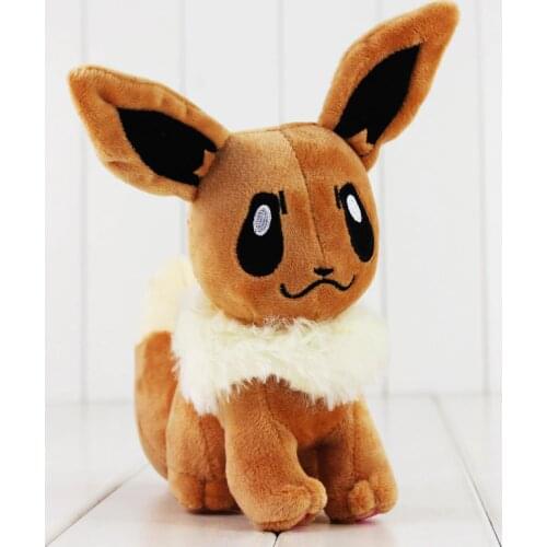 20cm Anime Pets Plush Toys Eevee Brinquedos Cute Stuffed Dolls for Children