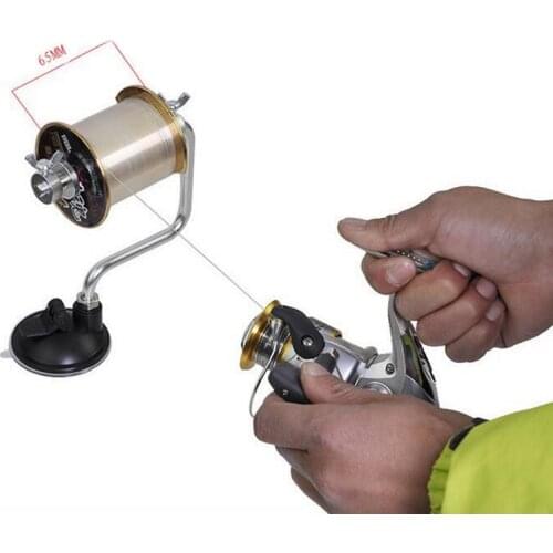 Portable Aluminum Fishing Line Winder Fishing Reel Spool Spooler System Tackle Tool Suction Cup Sea Carp Fishing Accessories