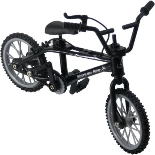 Retro Alloy Plastic Mini Finger BMX Functional Bicycle Assembly Bike Model Novelty Toys Gadgets Kids Gifts Finger Bike Toys Gift