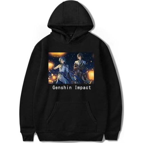 Genshin Impact Hoodies casual Cool Print Fashion Game Fashion Hot Sweatshirts Streetwear Graphic Women/Men Hip Hop Top Plus Size