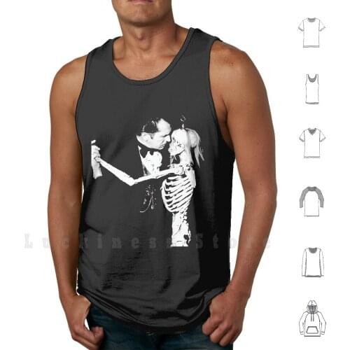 Vincent Price Dance With Skeleton Tank Tops Vest 100% Cotton Vincent Price Horror Vampire Dracula Goth