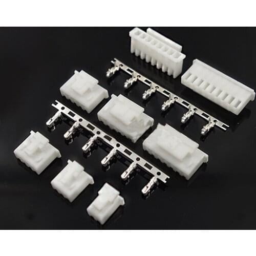 10pcs-100pcs XHB2.5mm Spacing Connector With Lock Buckle Copper Pin Plastic Shell Wiring to The Line Plug XH2.5 Terminals