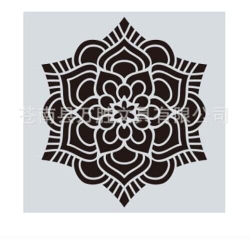 15*15 Mandala Layering Stencils for Diy scrapbook/photo album Decorative Embossing spray painting tool graffiti hand home decor