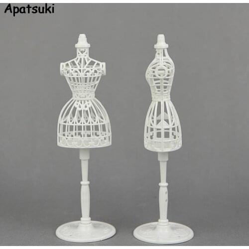 2sets/lot 1/6 Doll Accessories For Barbie Doll Display Holder Dress Clothes Gown Mannequin Model Stand Girls Play DIY Kids Toy