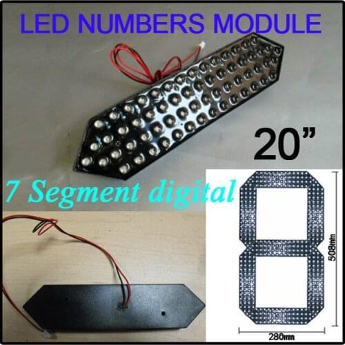 20" green color digita numbers module,led gas price,led oil price,7 segment ,High brightness led chip,led billboard