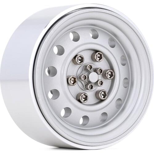4PCS Aluminum Alloy 1.9" Beadlock Wheel Rim for 1:10 RC Rock Crawler Axial SCX10 90046 AXI03007 Traxxas TRX-4 Wheel Hex