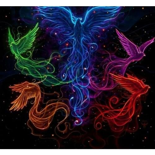 Diy 5d diamond painting Bird Phoenix square round diamond mosaic home decoration embroidery pattern embroidery handmade gift