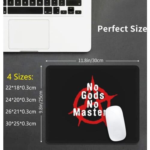 Anarchy. No Gods , No Masters. Mouse Pad DIY Print Anarchy Anarchism Anarchist Libertarian Punk Liberty