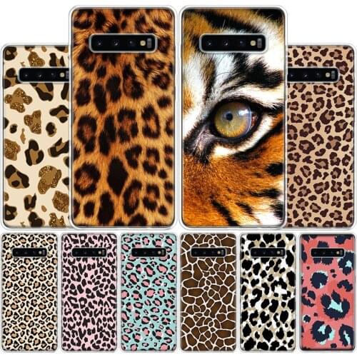 Tiger Leopard Print Phone Case For Samsung Galaxy A51 A71 A50S A30S A10 A20E A40 A70 M30S A91 A01 A6 A7 A8 A9 Plus + Cover