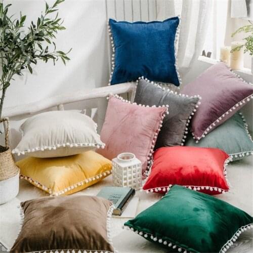 European Simple Dutch Cashmere Square Pillow Pure plush Cushion Cover Case home decoration accessories Pillow Cover