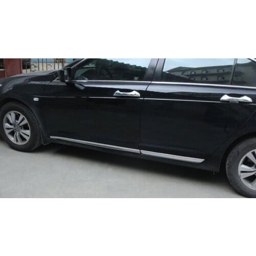 Stainless Steel Body door Side Molding trim Chrome for Honda Accord 2008-2013