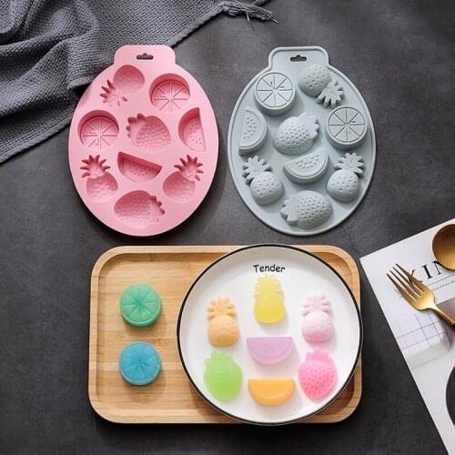 DIY Summer Fruit Shape Style Chocolate Biscuit Food Grade Silicone Mold Cake Decoration Baking Tool Easy Demoulding Kitchenware