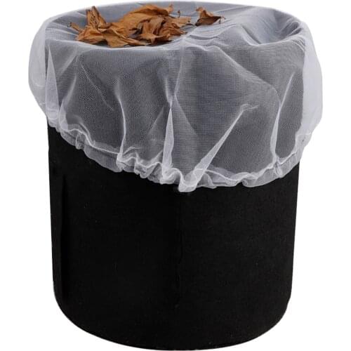 Multi-purpose Outdoor Polyester Barrels Mesh Bag Rain Butt Covers Portable For Outdoor Barrels Mesh Bag Gardening Supplies