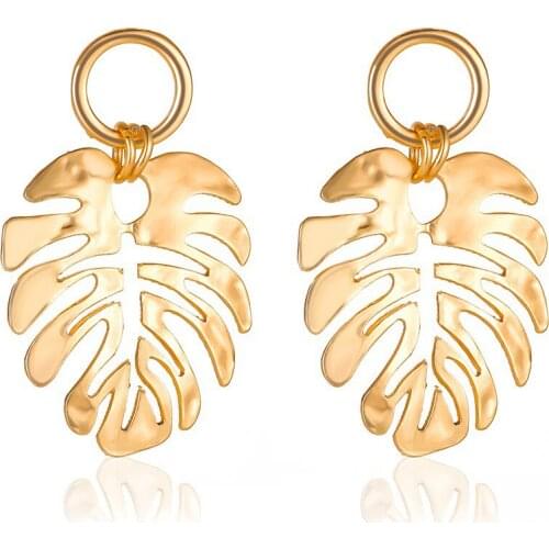Modyle 2020 Fashion Bohemian Long Earrings Unique Natural Real Leaf Big Earrings For Women Jewelry Gift oorbellen pendientes