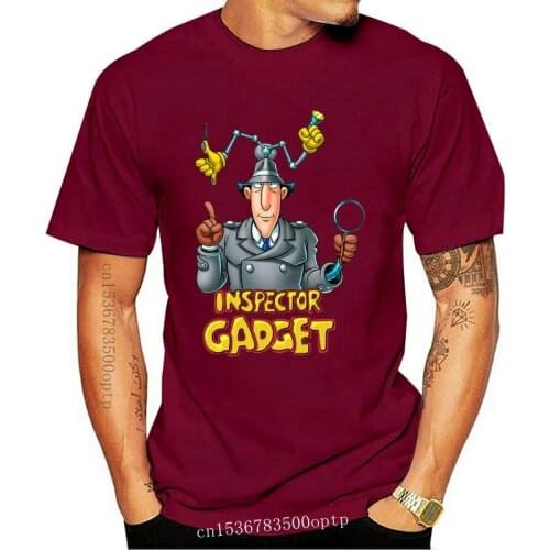 Cartoon: Inspector Gadget V1 Serial Tv 1982 T Shirt All Sizes Tee Shirt O-Neck Tops Male New Fashion for Men Short Homme Suit