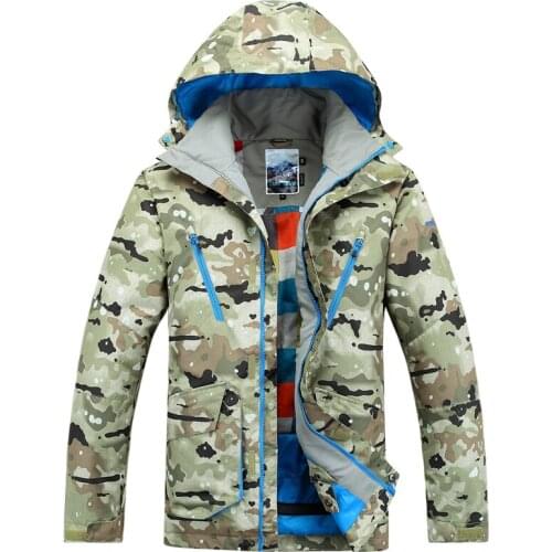 Mens ski jackets Gsou snow Camouflage ski coat anorak high quality snowboarding jacket for men super waterproof thermal