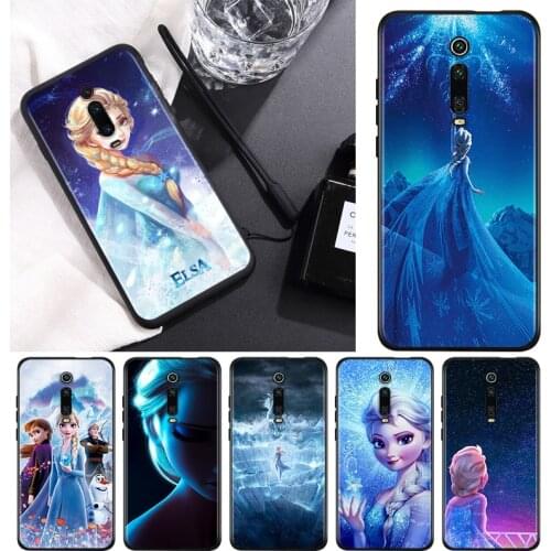 Disney Frozen Princess For Xiaomi Redmi 9T 9I 9AT 9A 9C 9 8A 8 7A 7 6A 6 5A 5 4X PRO Prime Plus Black Soft Phone Case