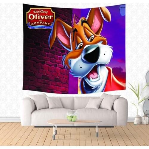 Oliver & Company Printed Wall Hanging Tapestry Home Decor Beach Towel Throw Rug Picnic Blanket Yoga Mat Custom Bedspread