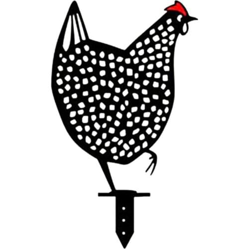 Rooster Animal Silhouette Pile Shadow Decoration Stake Garden Gardening Decoration Chicken Silhouette Country Yard Art for Y1QB
