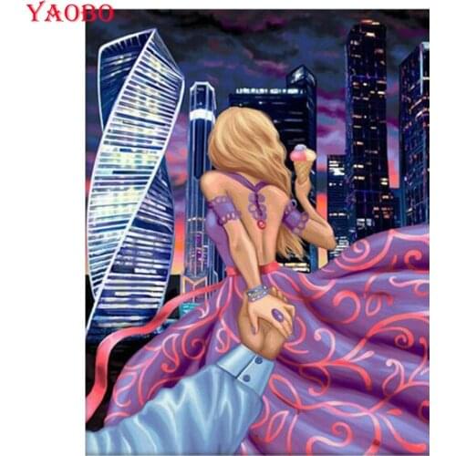 Full Drill,Romantic couple,diamond embroidery,5d diy diamond painting,Cross Stitch,3D rhinestones embroidery,Mosaic, Home Decor