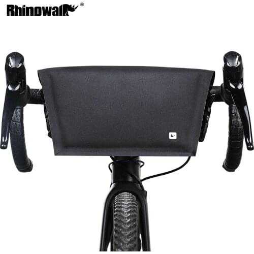 RHINOWALK 4L Bicycle Front Tube Bag Big Capacity Full Waterproof MTB Cycling Handlebar Bags Front Frame Pannier Bike Accessories