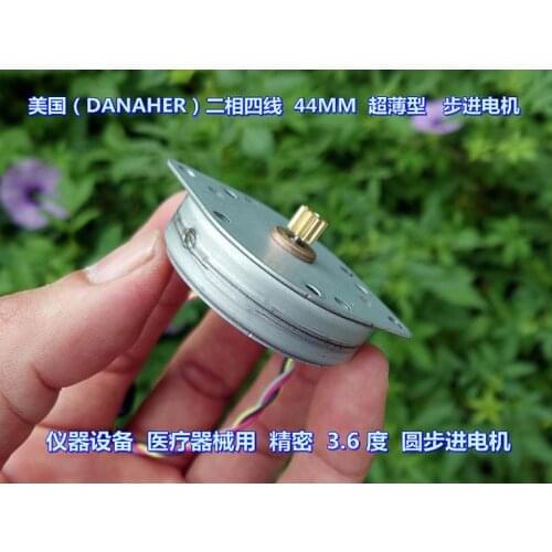 10pcs/lot (DANAHER) Two-phase Four-wire 44MM Ultra-thin 3.6 Degree Stepping Motor for Equipment