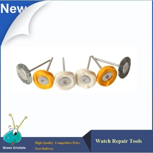 6pcs/set Stainless steel&cotton wire brush,Watch&Jewelry Polishing Buffering Wheel Brushes Bristle