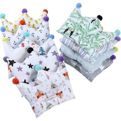 [simfamily]Baby Shaping Pillow Prevent Flat Head Infants Crown Bedding Pillows Newborn Boys Girls Decoration Accessories