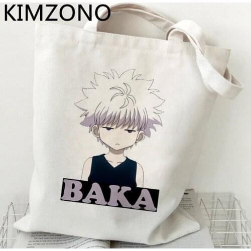 Killua Hunter x Hunter shopping bag bolsas de tela shopper reusable bolso jute bag bag sacola net sac cabas sac toile