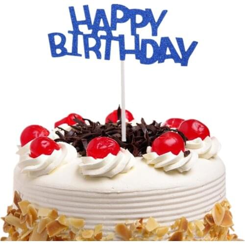 Happy Birthday Cake Topper Wedding Bride to be Party Cupcake Topper Decoration Factory Supplies Baby Shower Baking DIY Xmas New