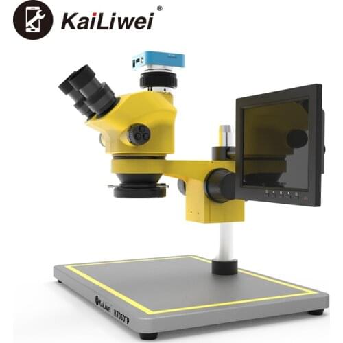 Trinocular Stereo HDMI VGA USB Industrial Electronic Video Microscope With 38MP Camera 8Inch Screen For Phone Soldering Repair