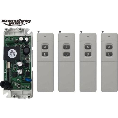 Xuanlongyuan 3000M Long Range 85V 110V 220V 250V 1CH Remote Control Light Switch Relay Output Radio Receiver+Transmitter /lamp