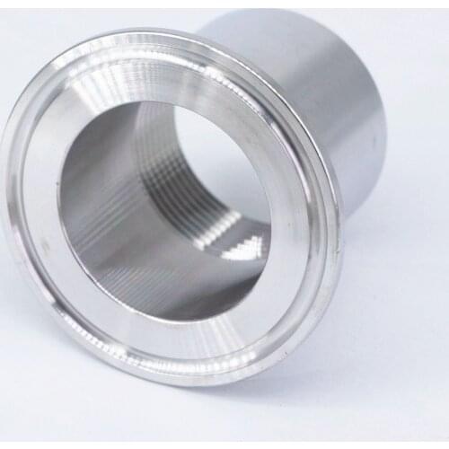 1" BSPT Female x Ferrule O/D 50.5mm Tri Clamp 1.5" 304 Stainless Steel Pipe Fitting Connector For Homebrew