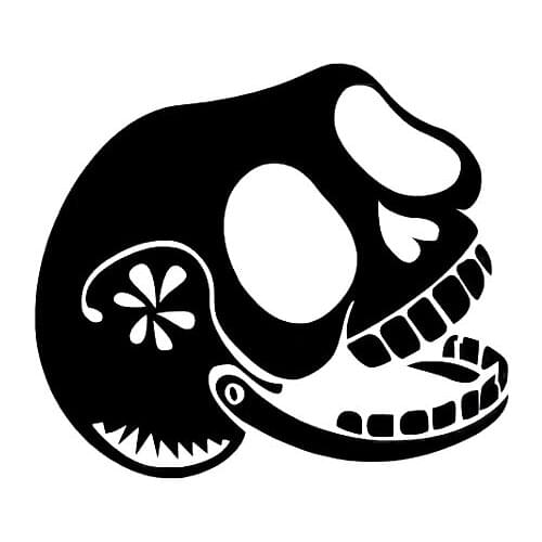 14X16cm Cutting Sticker Cala Bella Head Skull Decal Vinyl Car Sticker Funny Design Waterproof New TA106