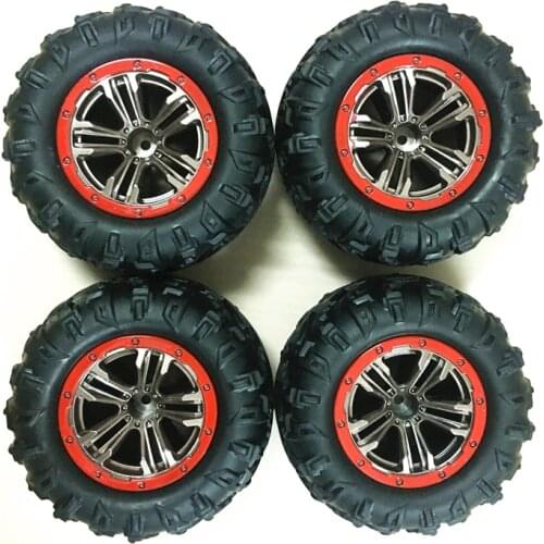 4PCS /Lot RC Car Tire For XLH Xinlehong 9125 1/10 RC Racing Car Parts Rubber Tires 5-ZJ02 Xinlehong 9125 Tire