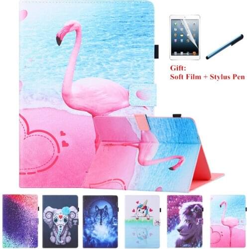 Cute Kawaii Flamingo for Lenovo Tab M10 Plus TB X606F X606X Case Flip Stand Cover for Funda Tablet Lenovo Tab M10 FHD Plus Case