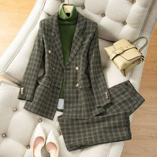 Elegant Formal Pant Suit Womens Suit Pants And Jacket Office Lady Pantsuit Costumes Uniform Trouser Suit Womens Business Suits