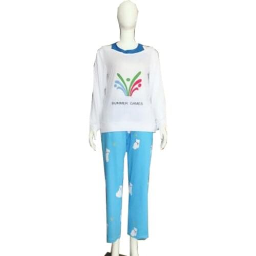 2018 Ow Kawaii Mei Summer Games Sweater CG Rise and Shine Cosplay Pajamas Meiling Zhou Costume Mei Polar Bear Pants