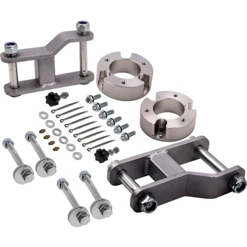 Front 2.5" & Rear 2" Level Lift Kits Shock Spacers Extended Shackles For Nissan Navara D40 05-15