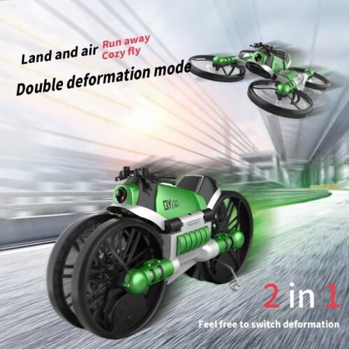 Motorcycle drone with camera 2.4G remote control Helicopter deformation motorcycle folding four-axis aircraft rc Quadcopter