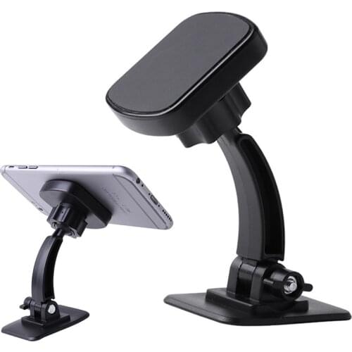 360 Degree Rotating Car Adjustable Paste Magnet Magnetic Mobile Phone Holder Car Air Vent Clip Mount For IPhone Xiaomi Samsung