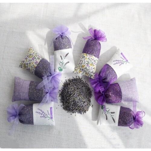 Natural Lavender Bud Dry Flower Sachet Bag Car Room Aromatic Air Refresh Desiccant Home Fragrance Sachets Moth &Mildew